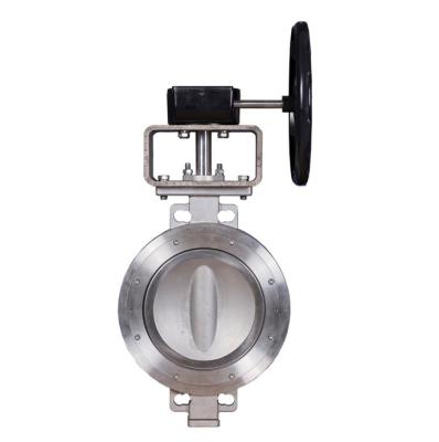 China Anti Static Electric Butterfly Valve , Metal Double Eccentric Butterfly Valve for sale