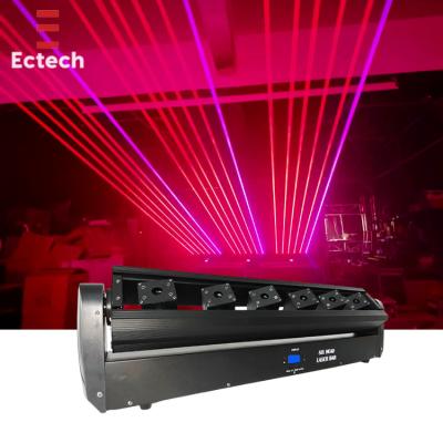 China Wedding Stage Equip Supplier DMX 6 Eyes RGB Night Light Beam Moving Head Laser Beam Projection Lamp for sale