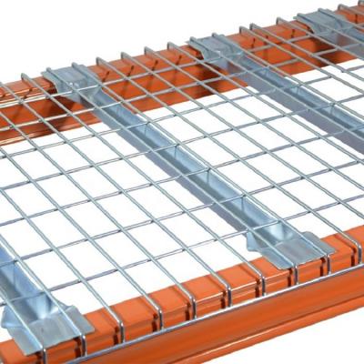 China Corrosion Protection Pallet Rack Loading Capacity Storage Galvanized Iron Wire Mesh Decking for sale