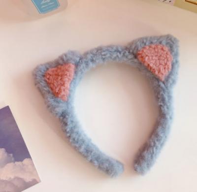 China Soft Cat Ear Hair Band Custom Fuzzy Baby Girl Head Band Hair Accessory for sale