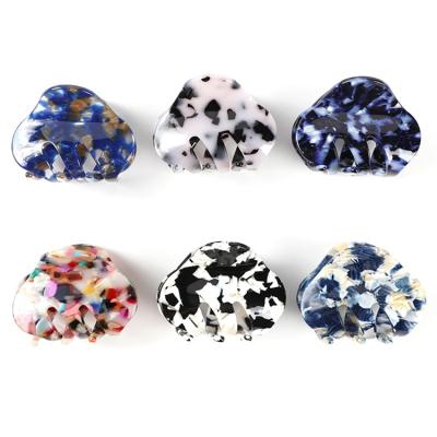 China Acrylic resin and alloy JIRIS high quality goods using various hair claw summer wholesale clip for women for sale