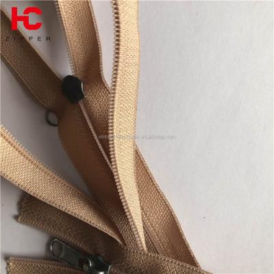 China Eco-friendly Customized 5# Weave Nylon Double Zipper Open Winter Down Jacket Clothing for sale