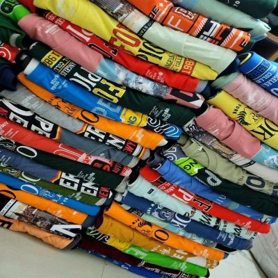 China Stock Mix Clothing Factory Selling Branded T Shirt Mens Clothing Used Clothes for sale