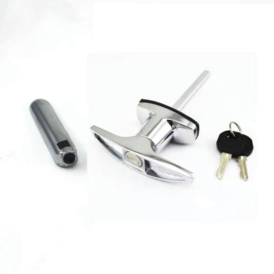 China Durable High Safety Robust GarageT Handle Quarter Turn Door Lock T Knob Handle Latch for sale