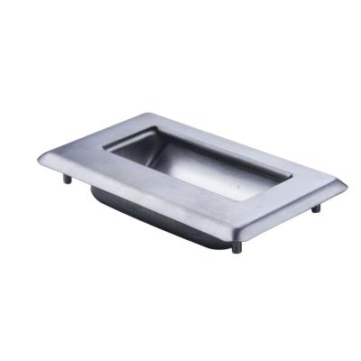 China Modern Stainless Steel Robust Concealed Panel Handle Recessed Pull Handle for sale