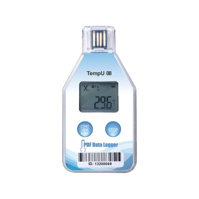 China Tzone TempU08 Plastic Wrap Temperature Recorder Cold Storage For Hospital 32 for sale