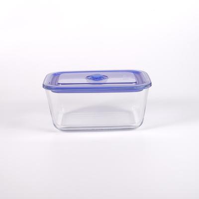 China Sustainable Cool Keeping High Quality Glass Bowl Microwave Utilize Glass Cool Bowl With Plastic Cover for sale