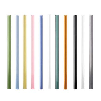 China Viable Glass Straw Creative Design Multicolor Bend Straw for sale