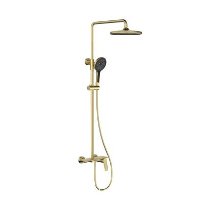 China Without Slide Bar Factory Sales Bathroom Faucet Wall Mounted Hot Cold Shower Set With Cold And Hot Water for sale