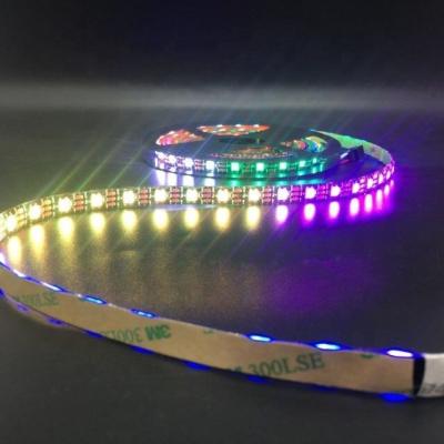 China Theme park accessible led strip lights 60LEDs/M WS 2812 led black PCB strip light 5V ip65 ip20 waterproof ip67 for sale