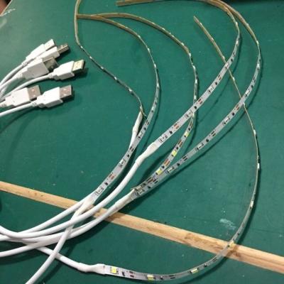 China LANDSCAPE 2835 60leds/m 5mm width 5v 5v led strip light with USB cable switch for sale