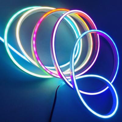 China Advertising Digital RGB flexible dreamy color 5v 12v 24v led pixel neon outdoor decoration IP65 neon rope light for sale