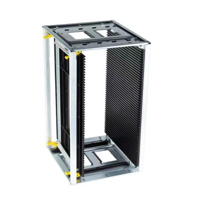 China Foldable Standing Anti Static SMT ESD Magazine Rack Anti Static Plastic Metal Esd Shield PCB Conductive Storage Rack for sale