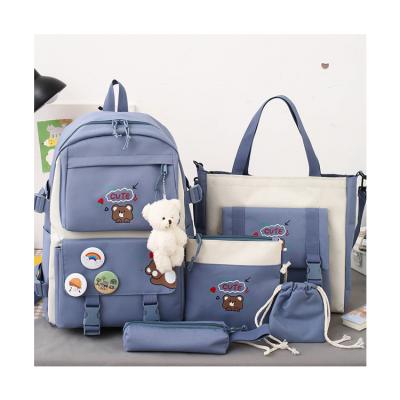 China Anti-theft fashion hot sale guaranteed quality cute cartoon backpack set sublimation backpack school bags for sale