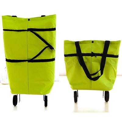 China Foldable Shopping Trolley Foldable Shopping Trolley Bag Portable Bag With Wheels Foldable Rolling Trolley Grocery for sale