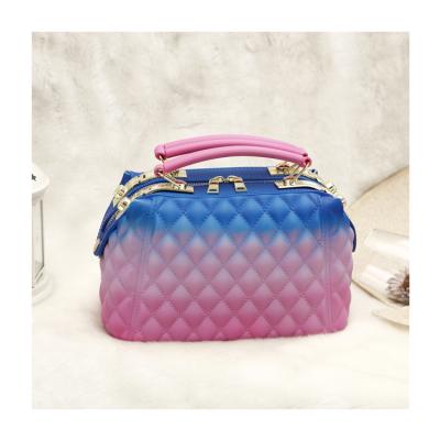 China Colorful PVC Jelly Bags Luxury Women Purses and Handbags from Latest Designer High Quality Famous Handbag Brands for sale