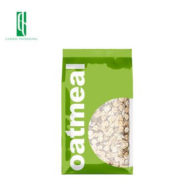 China Food Grade Disposable High Quality Oatmeal Food Trasnsparent Bag Infused Cereal Packaging for sale