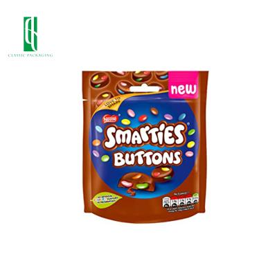 China Barrier Snack Side Walk Moisture Proof High Quality Disposable Plastic Packaging Candy Chocolate Bags for sale