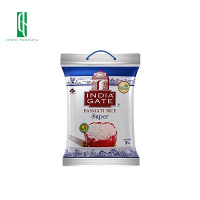 China Low MOQ Recyclable Barrier Food Grade Smell Proof Zipper Stand Up Plastic Rice Bag for sale