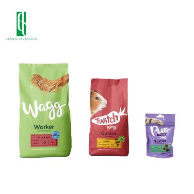 China Recyclable High Quality Waterproof Reusable Aluminum Foil Kraft Paper Bag For Pet Food for sale