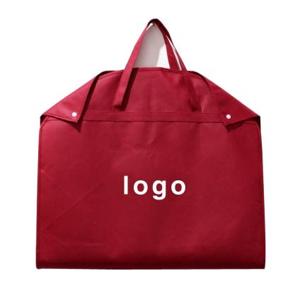 China 2019 eco-friendly most popular good quality wholesale low price customized logo pp non woven garment suit cover bag for sale