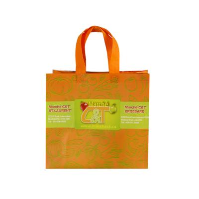 China Eco-friendly laminated bag with custmozied logos advertising carry bag non woven shopping bag for sale