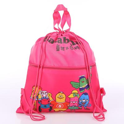 China Promotion Custom Wholesale Popular Non Woven Fabric Drawstring Sports Bag Backpack for sale