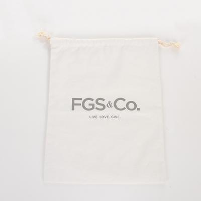 China Wholesale custom logo print low price manufacturer canvas cotton shopping bag drawstring high quality heavy duty bag eco-friendly for sale