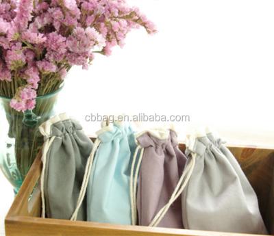 China Wonderful Promotion Fashion Cotton Drawstring Gift Reusable Small Bag for sale