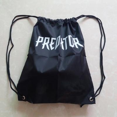 China Buying custom drawstring bags with logo drawstring tote bag polyseter 210D bag with poket for sale