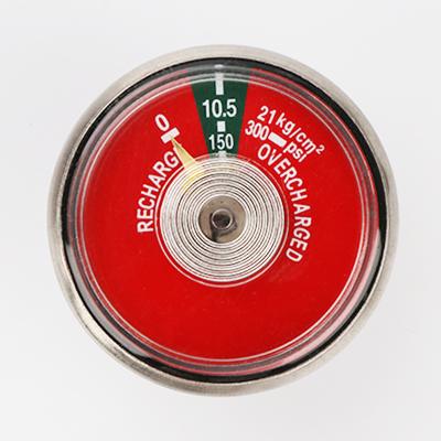 China Brass/Steel/Plastic Fire Fighting Equipment 37mm Drone Tube 150Psi Fire Extinguisher Pressure Gauge For CO2 Fire Extinguisher for sale