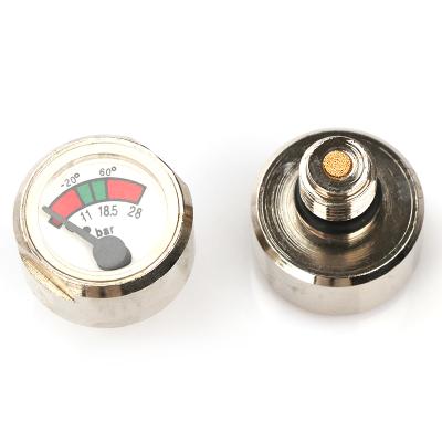 China New professional production brass/steel/plastic double bourdon tube differential pressure gauge for dry powder fire extinguisher for sale