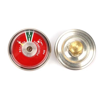 China Brass/Steel/Plastic Strong Gauge Direct Selling Practicality Drone Tube Pressure Meter For CO2 Fire Extinguisher for sale