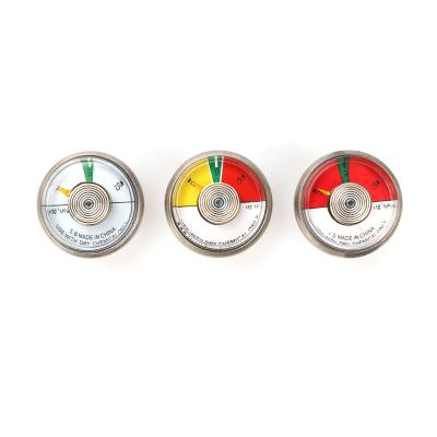 China Hot Selling Brass/Steel/Plastic Easy To Identify Bourdon Tube Pressure Gauge For Fire Extinguisher Fittings for sale