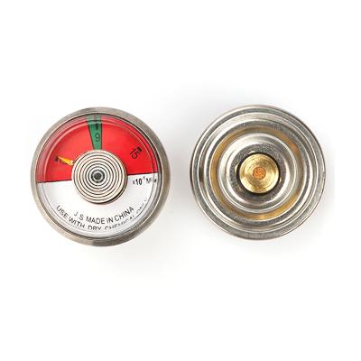 China Direct Sales 36mm New Factory Brass/Steel/Plastic Red Fire Extinguisher Pressure Meter For Fire Equipment for sale