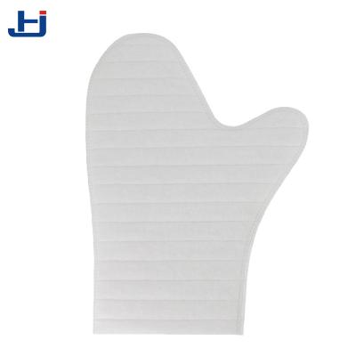 China Airplane Factory Disposable Mitt Shaped Nonwoven Moist Wipes Gloves For Cleaning for sale