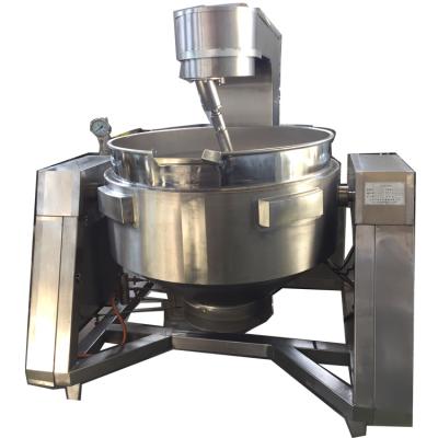 China Industrial Vegetable Processing Plant Large Capacity Cooking Machine Automatic Cooking Kettle Mixer for sale