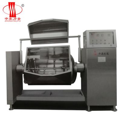 China Horizontal Cannery Vacuum Kettle With Blender / Pastcooking Bean E-Lined Kettle / Cooking Pot for sale