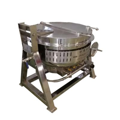 China Save Energy Food Industry Equipment Fully Automatic Vacuum Cooking Cooking Pot / Kettle Wok Jacketed for sale