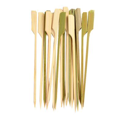 China High Quality Green Eco-friendly Easily Cleaned Roast Skewer Without Knots Sticks Bamboo Meat Skewer for sale