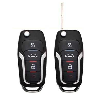 China New Design 4 Car Alarm Systems Remote Control Motorrcycle Scooter Key Keys Face To Face 433.92MHz Channel Code for sale