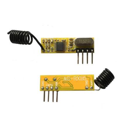 China 433mhz SYN500 chip rf superheterodyne receiver module long distance receiver module for garage door AG-RXB5 for sale