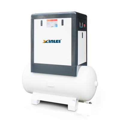 China JFAMT7.5A-10A Low Noise Oil Lubricated Injected Screw Air Compressor With Air Tank for sale