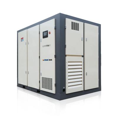 China XLPM150A-175A-IID 380v 50Hz lubricated two stage screw air compressor for cooling for sale