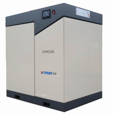 China 8bar 10bar 12bar 150HP 110KW XLPM150A AC oil lubricated screw air compressor for sale