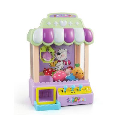 China Hot Selling ABS Xiaoboxing Game House Toys For Mini Doll And Candy Mini Crane Claw Grabbing Machine for sale