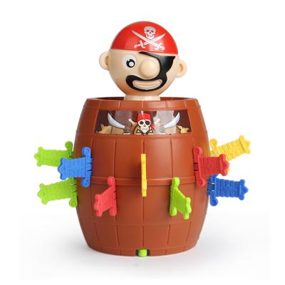 China Hot Selling Xiaoboxing Plastic Toys Children Party Pirate Sound Pirate Barrel Educational Game For Sale 10.5*10.5*16CM for sale