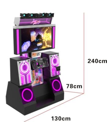 China 9D VR Dance Arcade Machine 1 Player / Coin Operated Game Machine For Children for sale