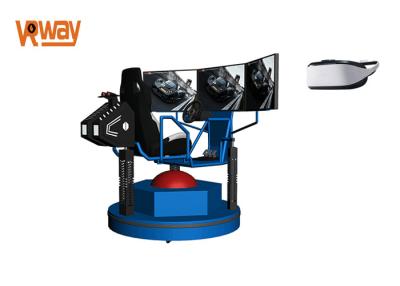 China Dynamic Effects Virtual Reality Racing Simulator 180 ° Rotating Electric Platform for sale