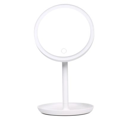 China Best Selling Double Sided Led Makeup Vanity Cosmetic Lighted Magnifying Mirror With Lighted Mirror For Woman for sale